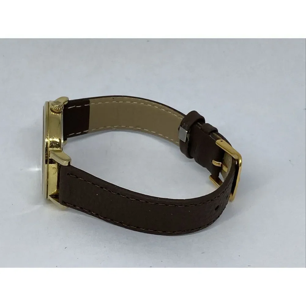 Kate Spade New York 0073 Women Brown Leather White Analog Dial Wrist Watch XX599